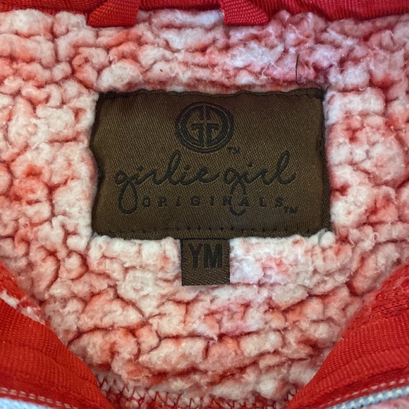 C.C SHERPA PULLOVER HEATHER RED - Picture 2 of 2